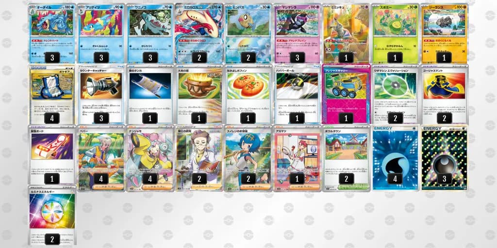 CL2025福岡マスターリーグ優勝オーダイルデッキレシピ-w80