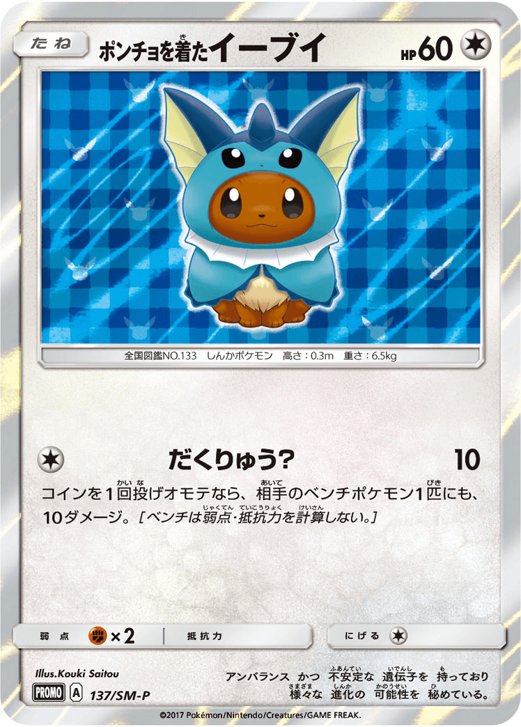 ポンチョを着たイーブイ(SW)-w50