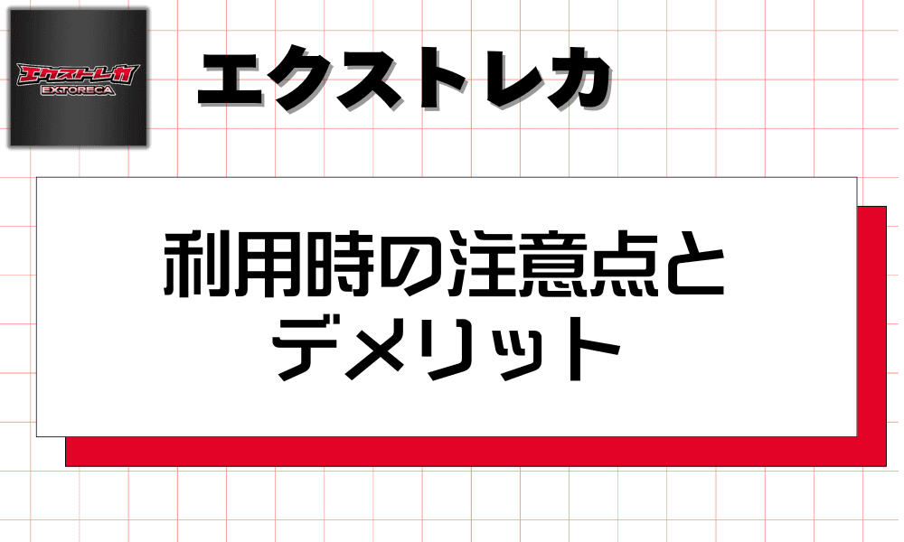 エクストレカ利用時の注意点とデメリット-w80