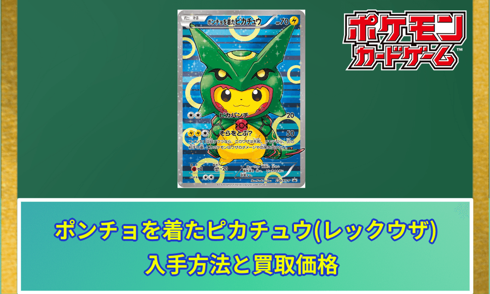 ポンチョを着たピカチュウ(レックウザ)