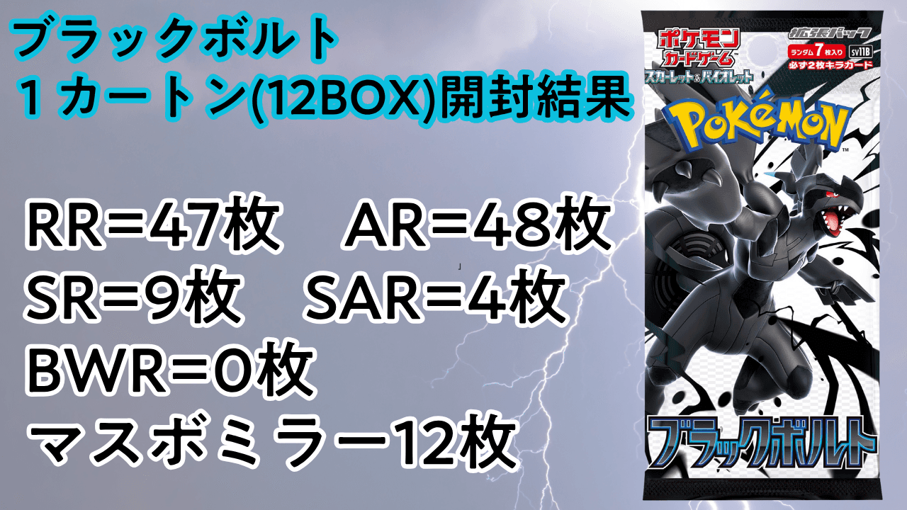 ブラックボルトの高騰しそうなカードはどれ?期待値や封入率の解説も ブラックボルトの高騰しそうなカードはどれ?期待値や封入率の解説も